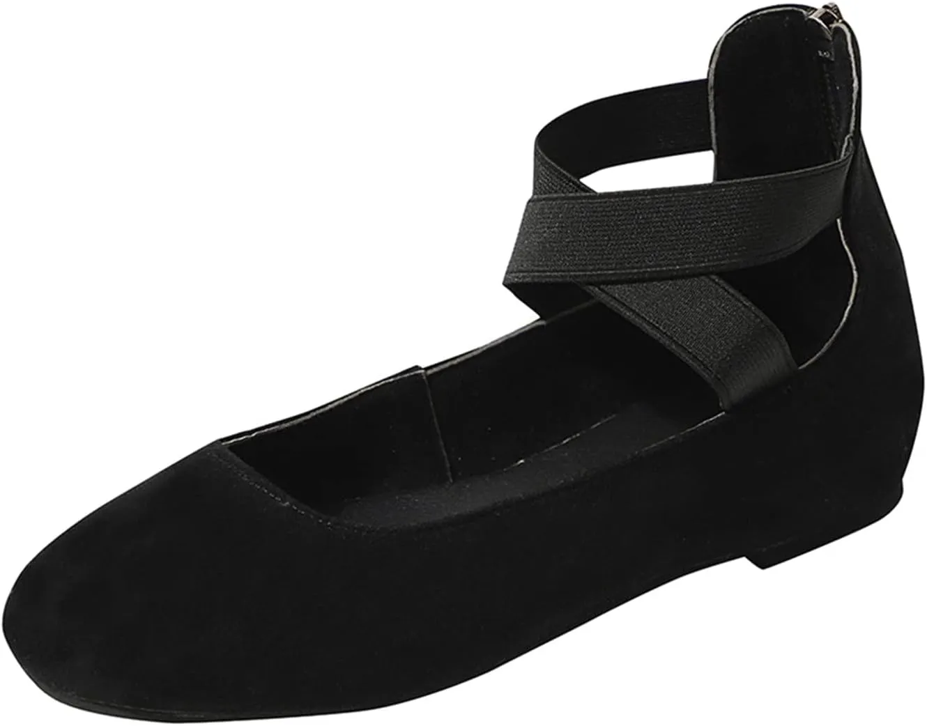 AMDBEL Flats Shoes Women Dressy Comfortable Women's Ballet Flats Shoes Crochet Knit Mesh Round Toe Slip Casual Ballet Flats