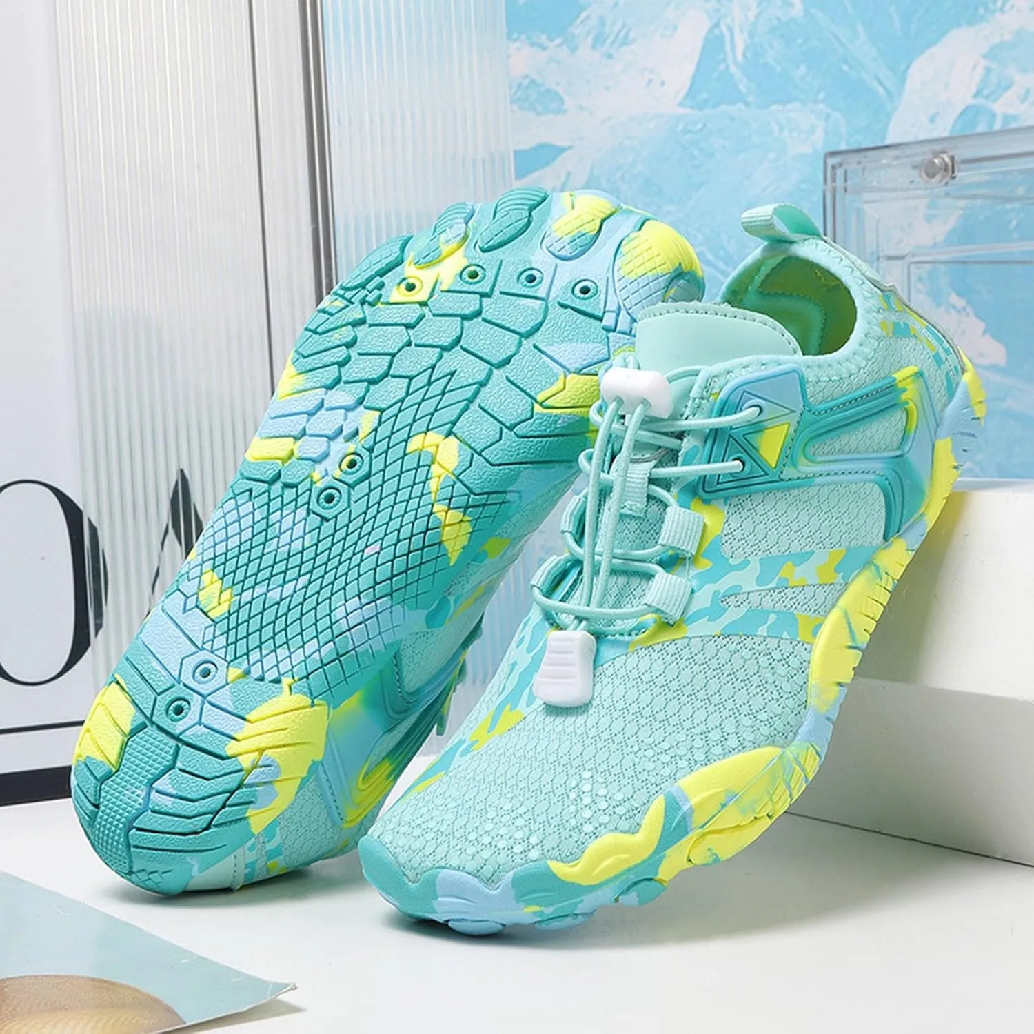 Aqua Water Shoes Barefoot Quick Dry Non Slip Swim Surf Beach Yoga Camping Boating River Pool Sport Shoes for Men Women Adults Spring Shoe for Women 2025