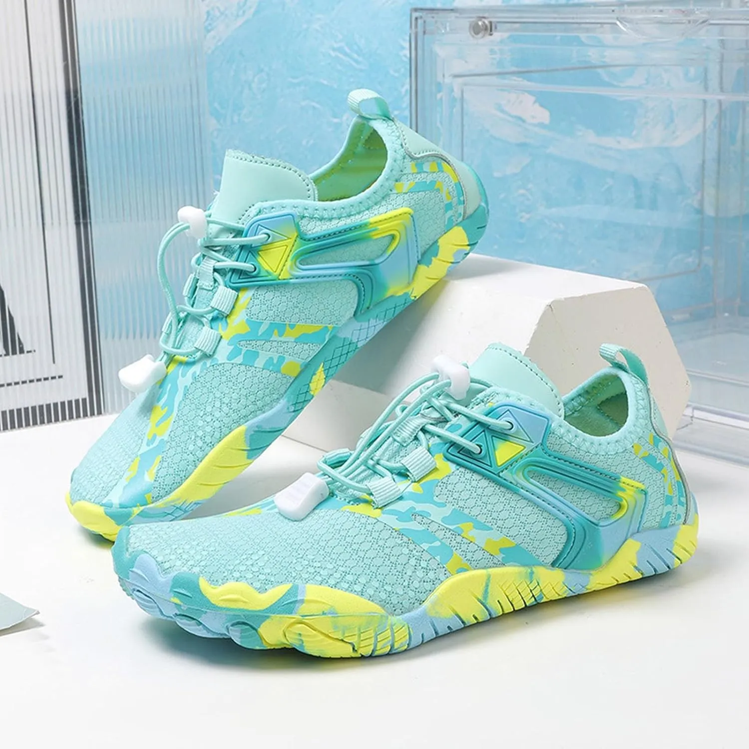 Aqua Water Shoes Barefoot Quick Dry Non Slip Swim Surf Beach Yoga Camping Boating River Pool Sport Shoes for Men Women Adults Spring Shoe for Women 2025