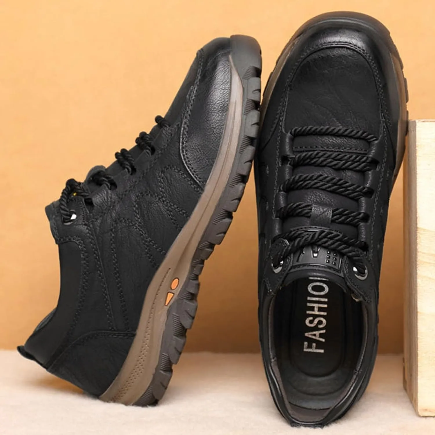 Autumn and Winter Casual Shoes Men's Hiking Sneakers Shoes Thickened and Warm Men's Shoes Men Shoes Dress Fashion