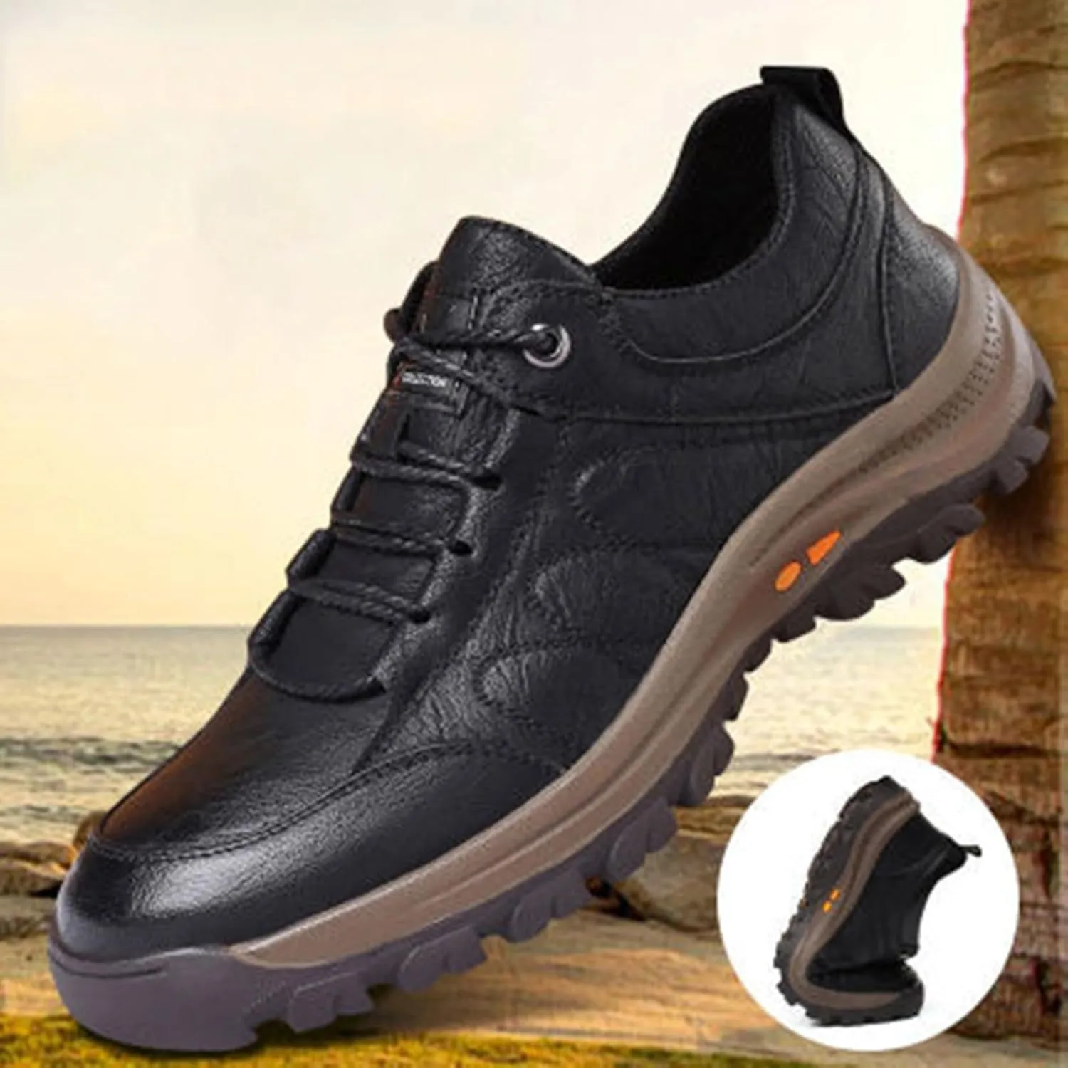 Autumn and Winter Casual Shoes Men's Hiking Sneakers Shoes Thickened and Warm Men's Shoes Men Shoes Dress Fashion
