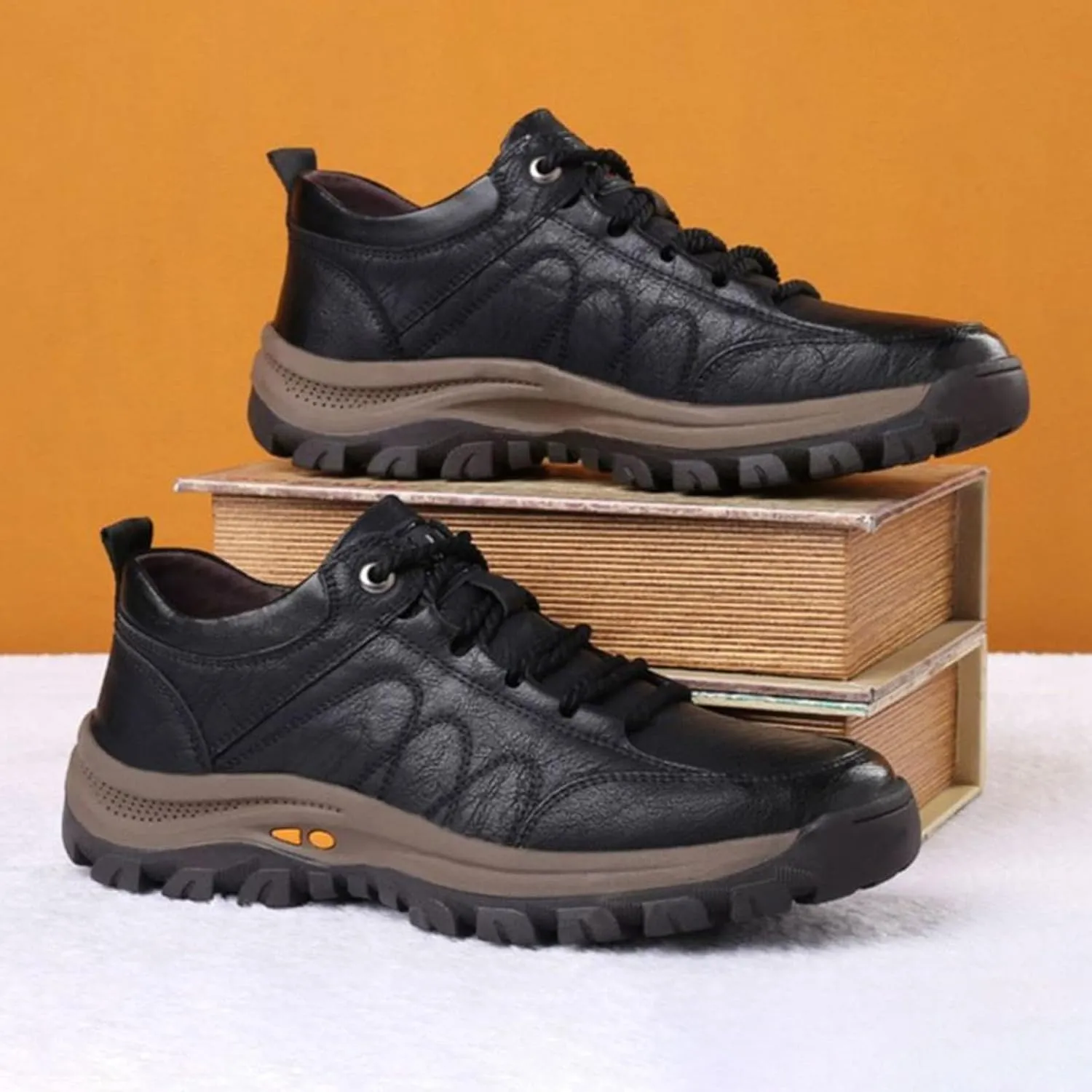 Autumn and Winter Casual Shoes Men's Hiking Sneakers Shoes Thickened and Warm Men's Shoes Men Shoes Dress Fashion