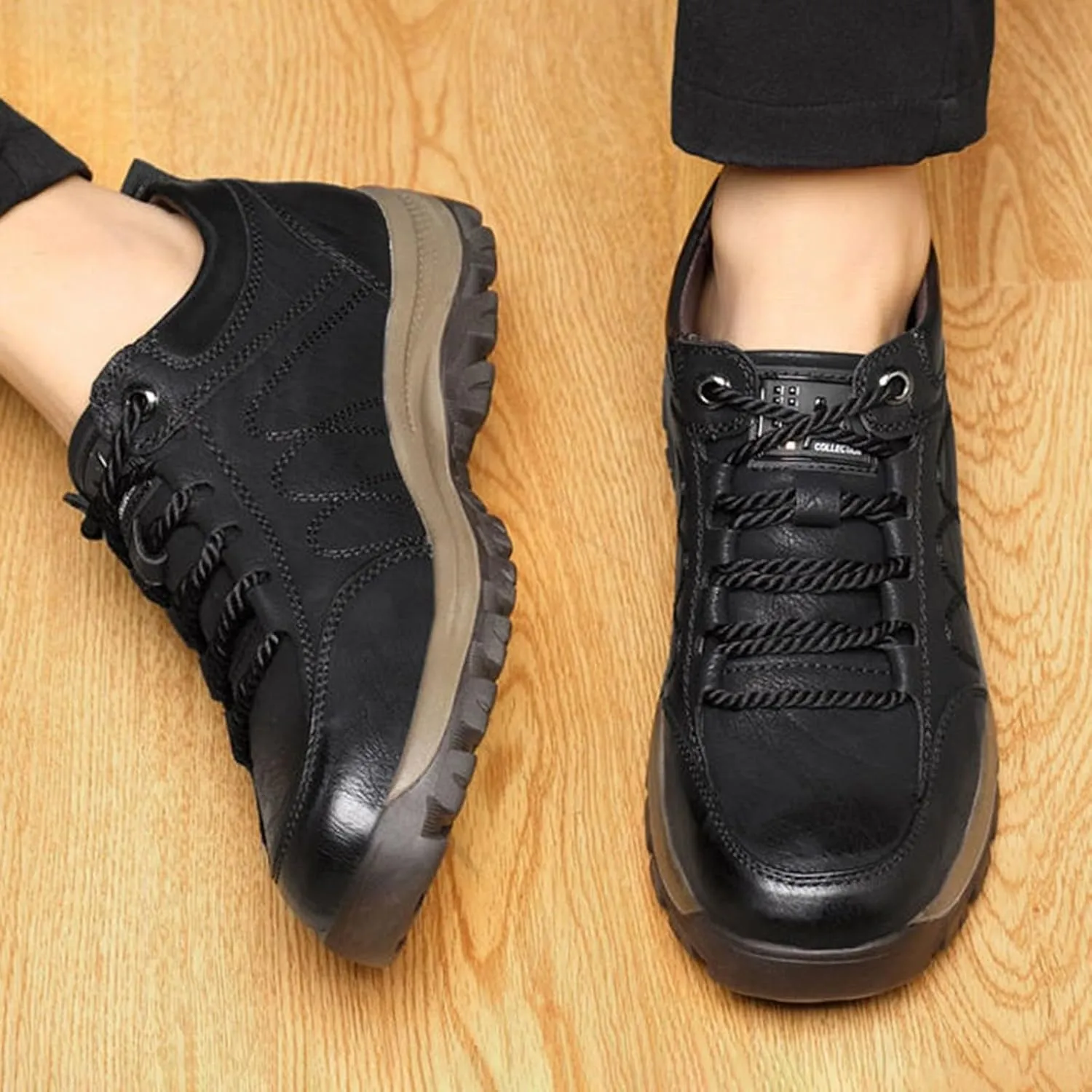 Autumn and Winter Casual Shoes Men's Hiking Sneakers Shoes Thickened and Warm Men's Shoes Men Shoes Dress Fashion