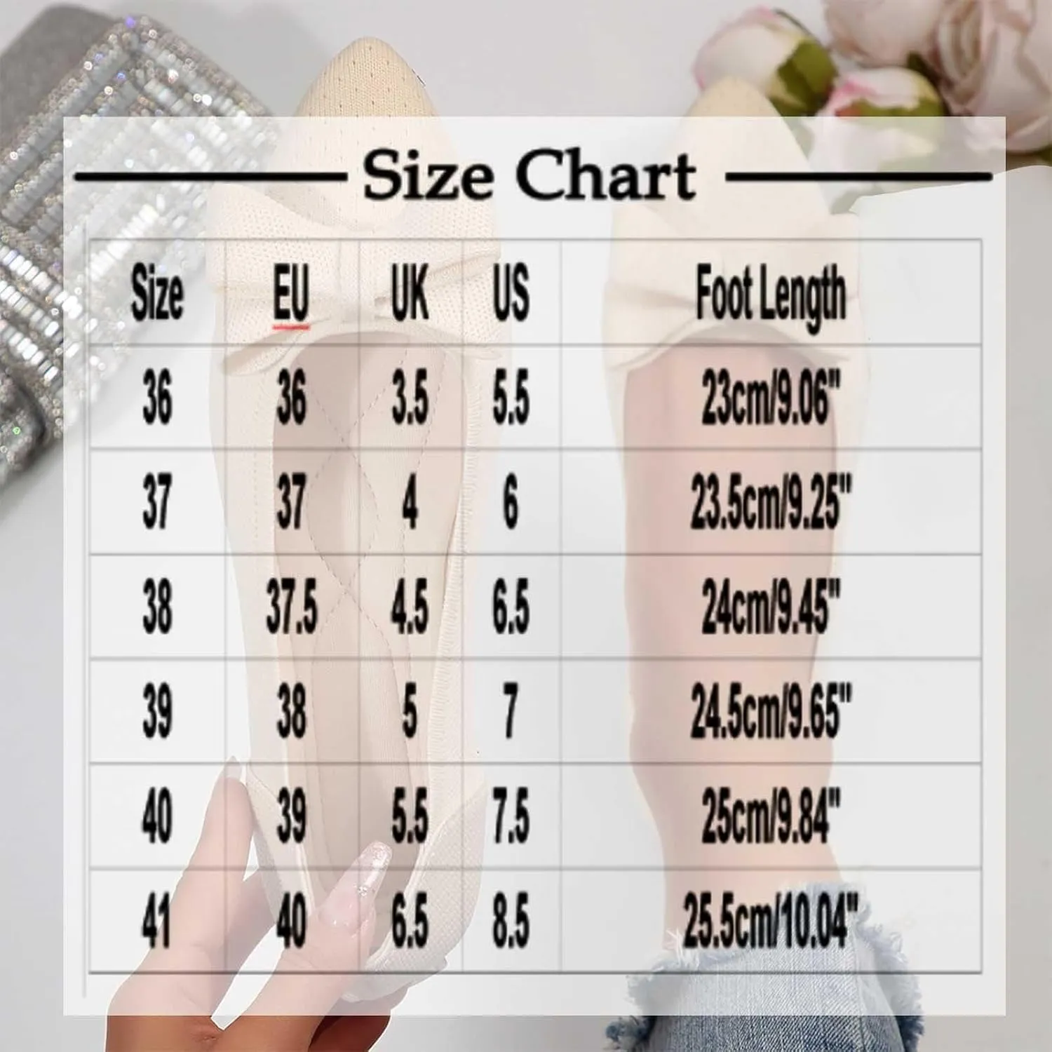 Ballet Flats for Women with Bow Classic Pointed Toe Flat Shoes Casual Dressy Slip On Comfort Work Office Dress Shoes