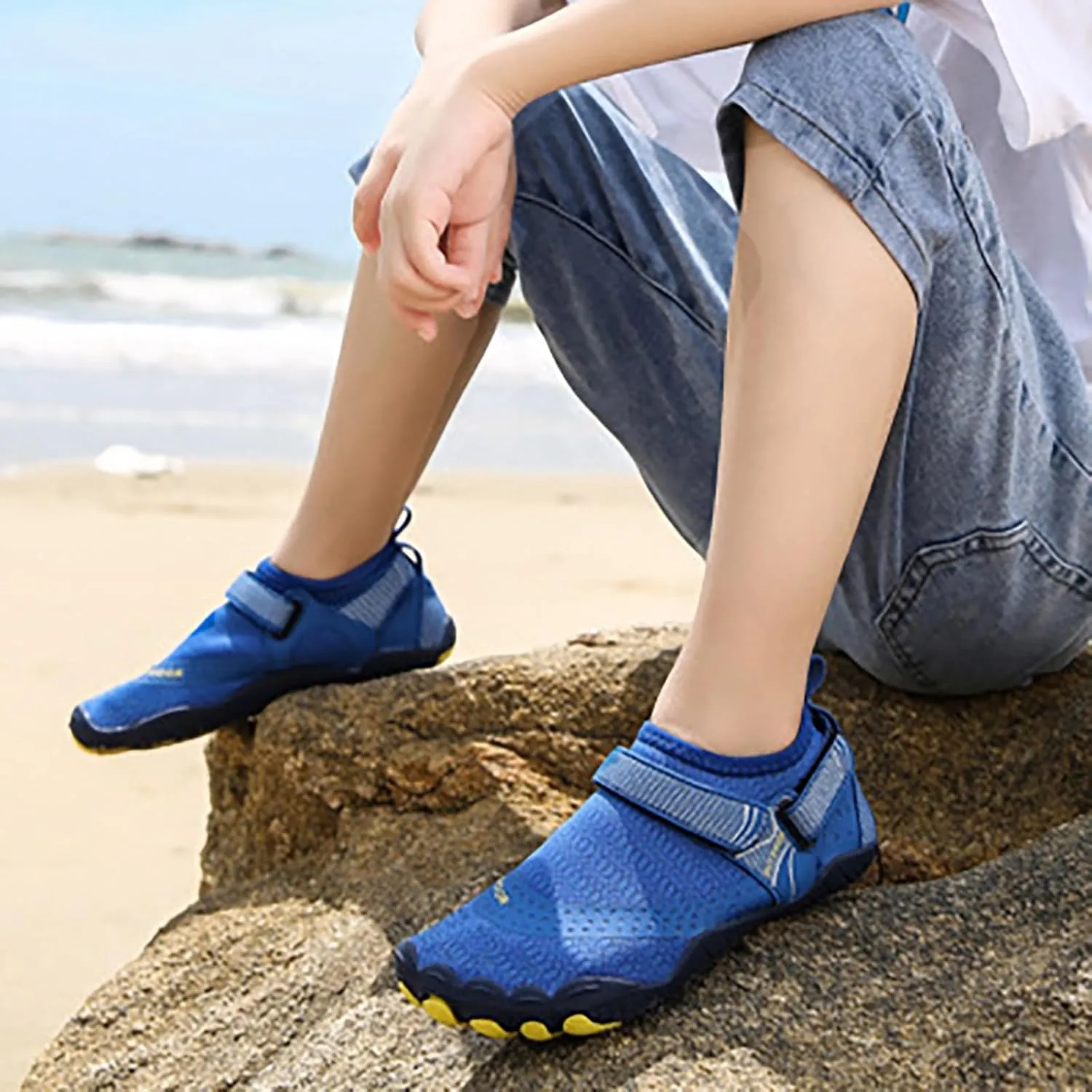 Barefoot Water Shoes Men Women Quick Dry Aqua Swim Beach Pool Surf Hiking Kayaking Outdoor Sports Shoes Lightweight Non Slip Breathable