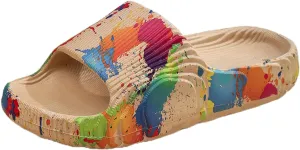 Bath Slippers Womens Showers Sandals Mens Bathroom Slipper Cloud Slides Dorms Outdoor Non-Slip Room Spa Living