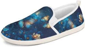 Binienty Women's Slip on Shoes Casual Low Cut Wide Toe Box Tennis Running Flats Athletic Walking Jogging Shoes