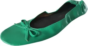 Brown Sandals Women Wedge Travel Slipper Party Women Dance Shoes Ballet Roll Foldable Women S Slippers with Good Support