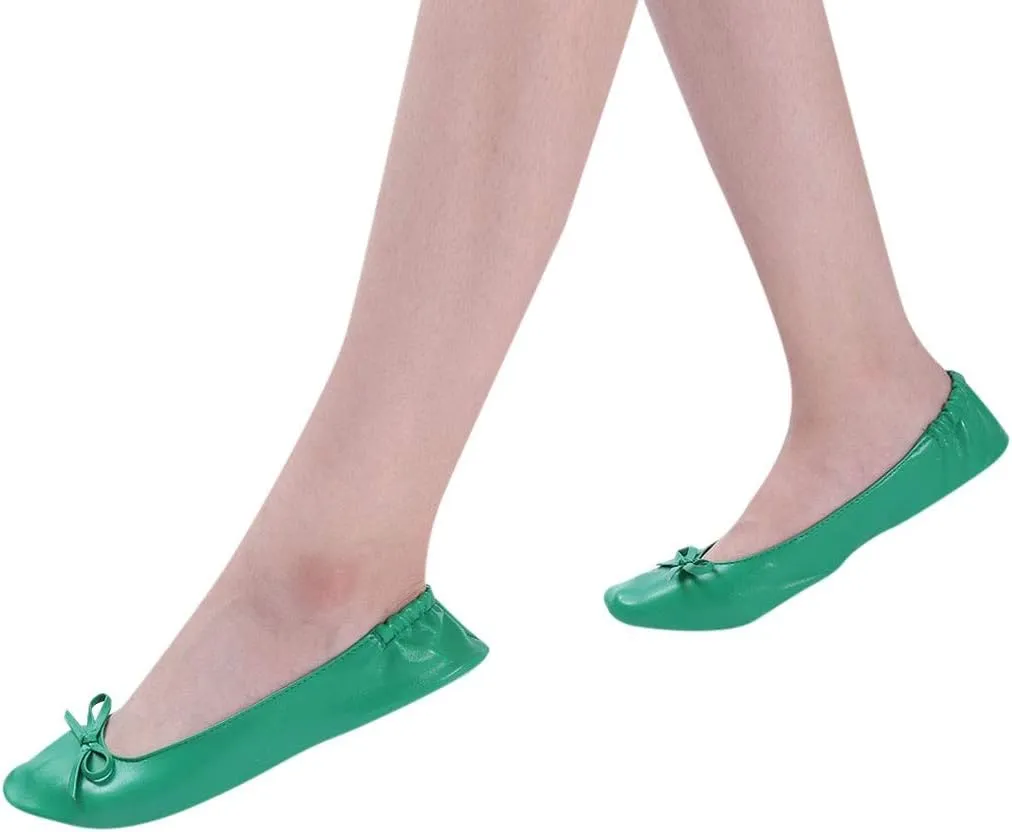 Brown Sandals Women Wedge Travel Slipper Party Women Dance Shoes Ballet Roll Foldable Women S Slippers with Good Support