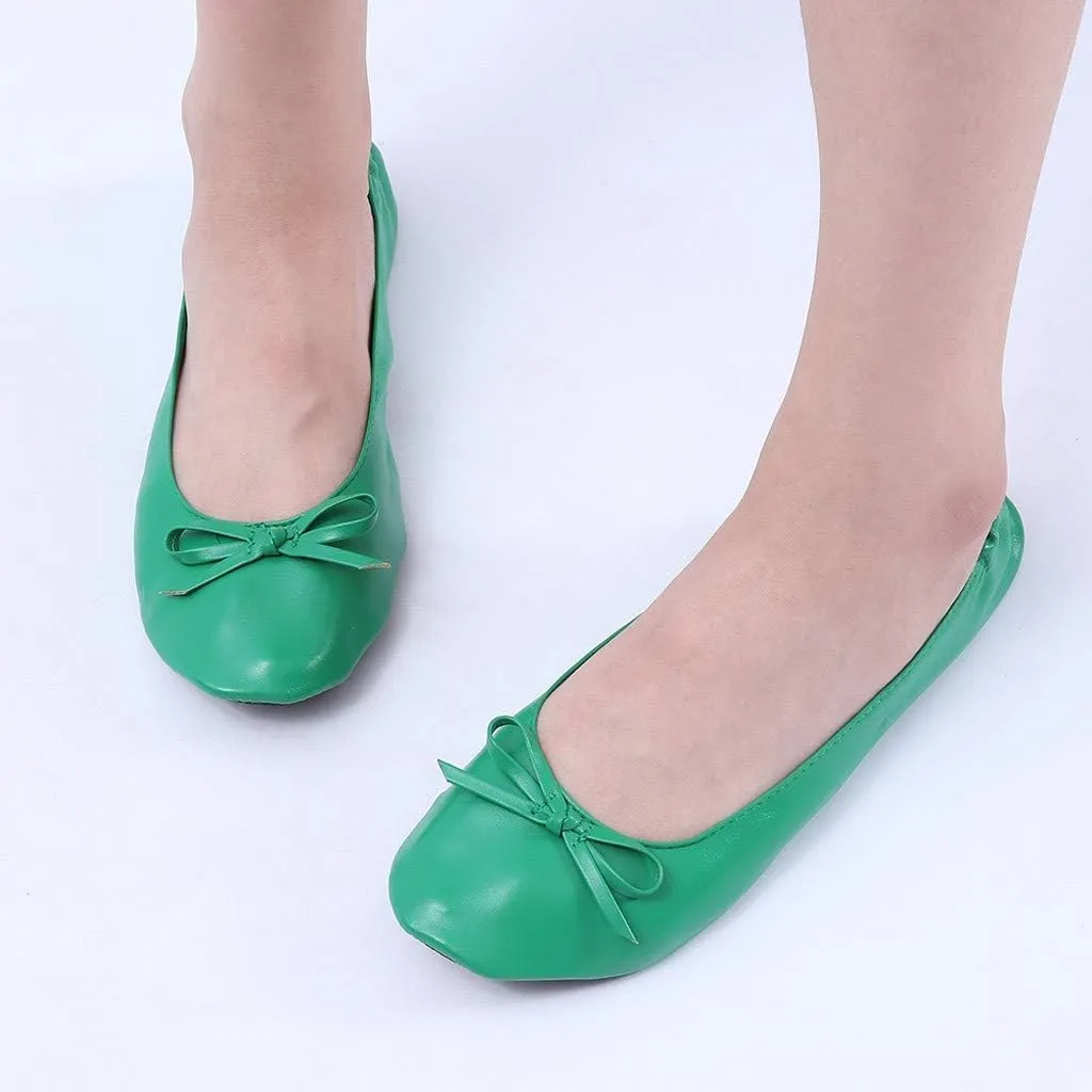 Brown Sandals Women Wedge Travel Slipper Party Women Dance Shoes Ballet Roll Foldable Women S Slippers with Good Support