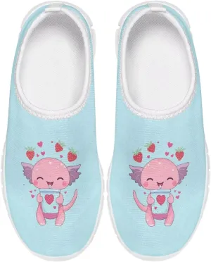Casual Breathable Mesh Shoes Boys Girls Slip On Sneakers