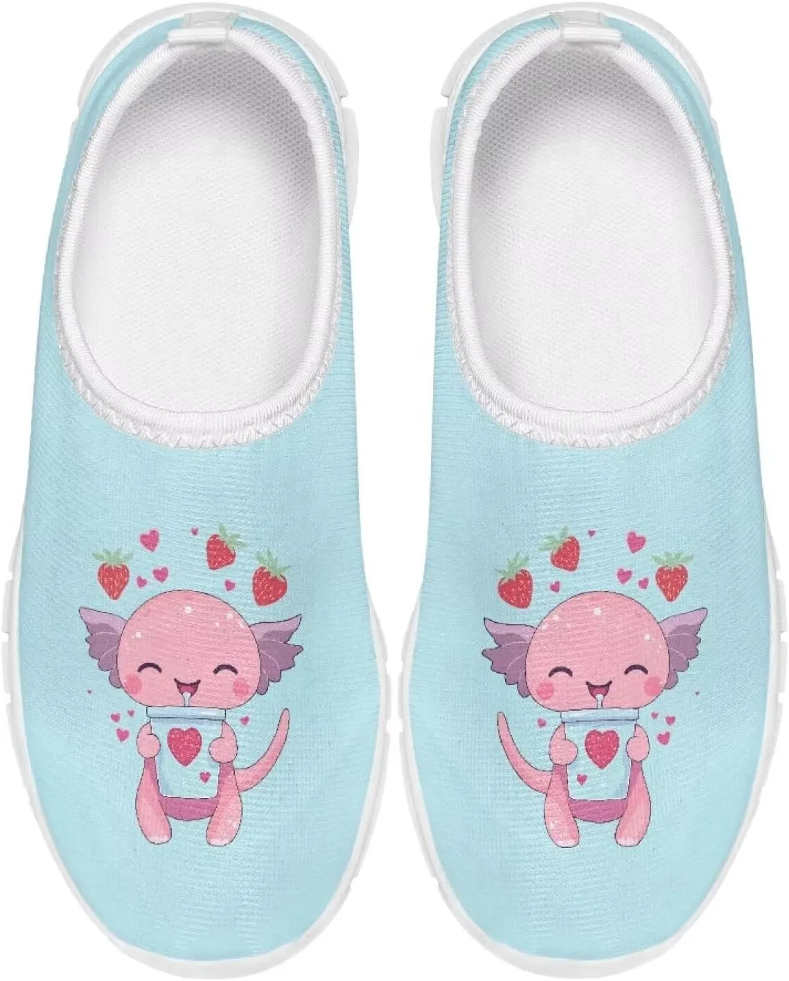 Casual Breathable Mesh Shoes Boys Girls Slip On Sneakers