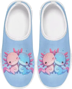 Casual Breathable Mesh Shoes Boys Girls Slip On Sneakers