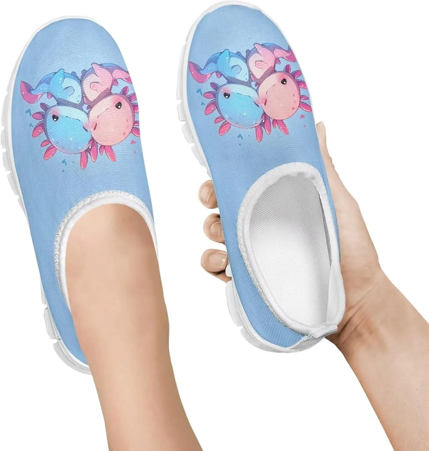 Casual Breathable Mesh Shoes Boys Girls Slip On Sneakers