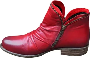 Cathalem Ankle Boots for Women Retro Zipper Womens Boots Low Heel Short Shoes Side Zip-up Vintage Leather Damping Shoes