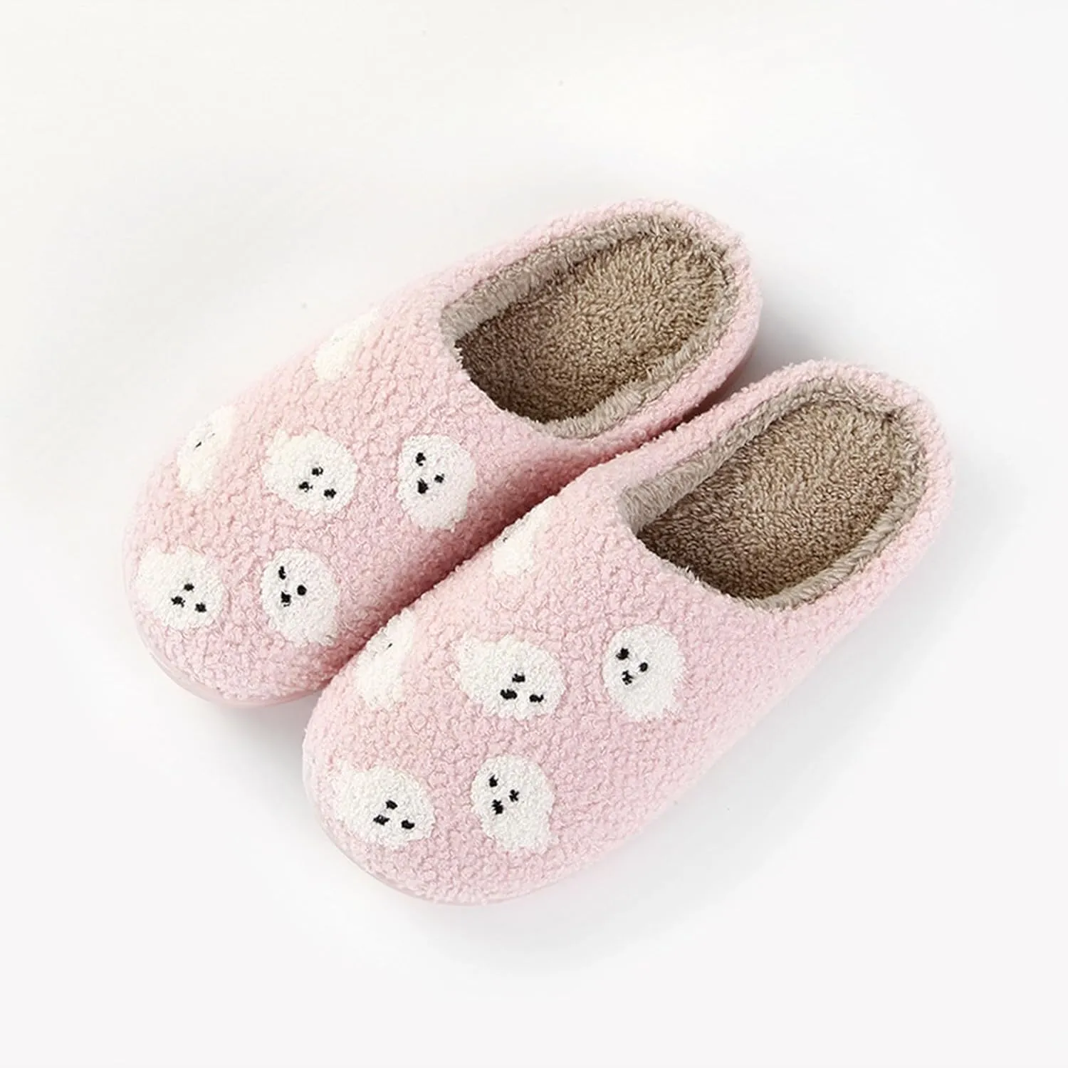 Cathalem Halloween Slippers for Women Men Soft House Slippers Cute Cozy Warm Plush Slip-On House Indoor and Outdoor Shoes