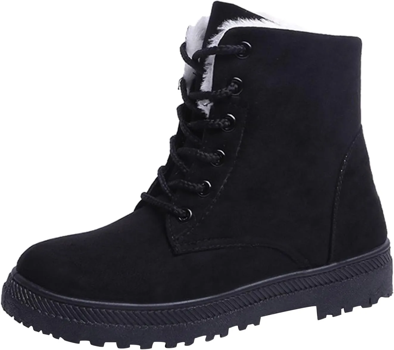 Cathalem Snow Boots for Women Lining Classic Water Resistant Anti-Slip Warm Winter Booties Slip On Short Ankle Boots