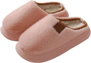 Ctreela Soft Fuzzy Slippers for Women House Slipper Clog Fluffy Slide on Indoor Slipper Furry Lined Bedroom Shoe Cozy Slides