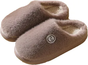 Ctreela Soft Fuzzy Slippers for Women House Slipper Clog Fluffy Slide on Indoor Slipper Furry Lined Bedroom Shoe Cozy Slides