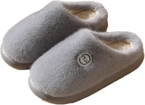 Ctreela Soft Fuzzy Slippers for Women House Slipper Clog Fluffy Slide on Indoor Slipper Furry Lined Bedroom Shoe Cozy Slides