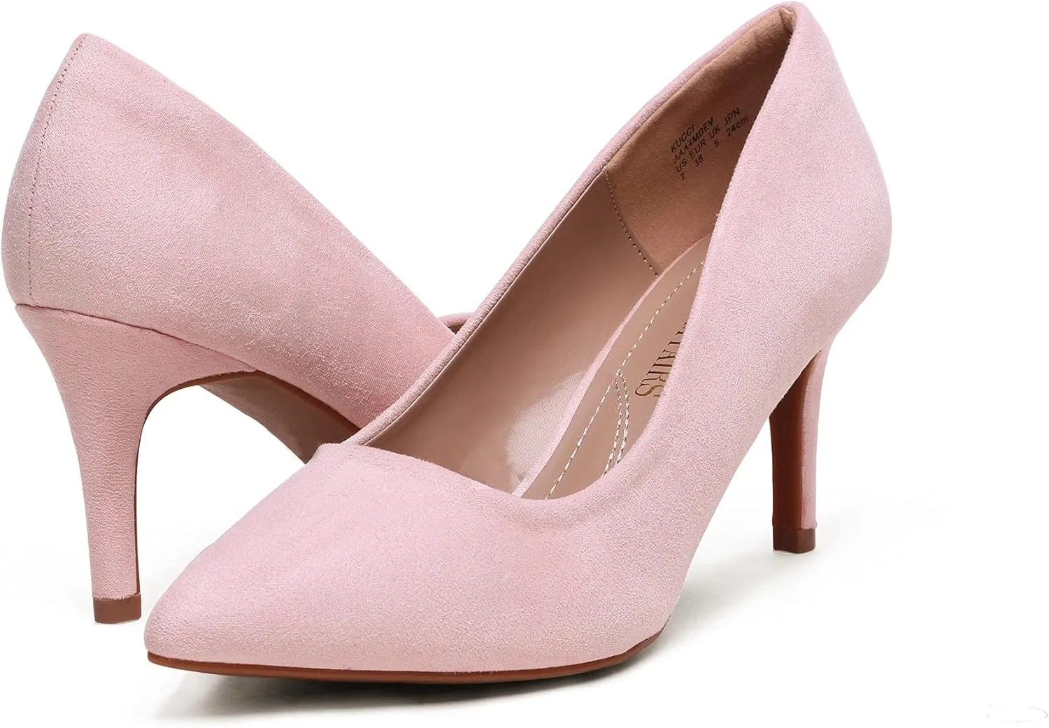 DREAM PAIRS Women's High Stiletto Heels Closed Pointed Toe Dress Pumps Shoes for Wedding Work Office Business, 3 Inches