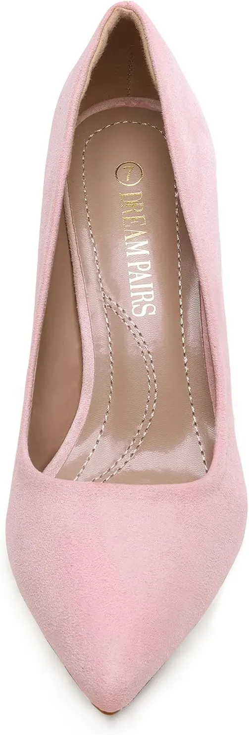 DREAM PAIRS Women's High Stiletto Heels Closed Pointed Toe Dress Pumps Shoes for Wedding Work Office Business, 3 Inches