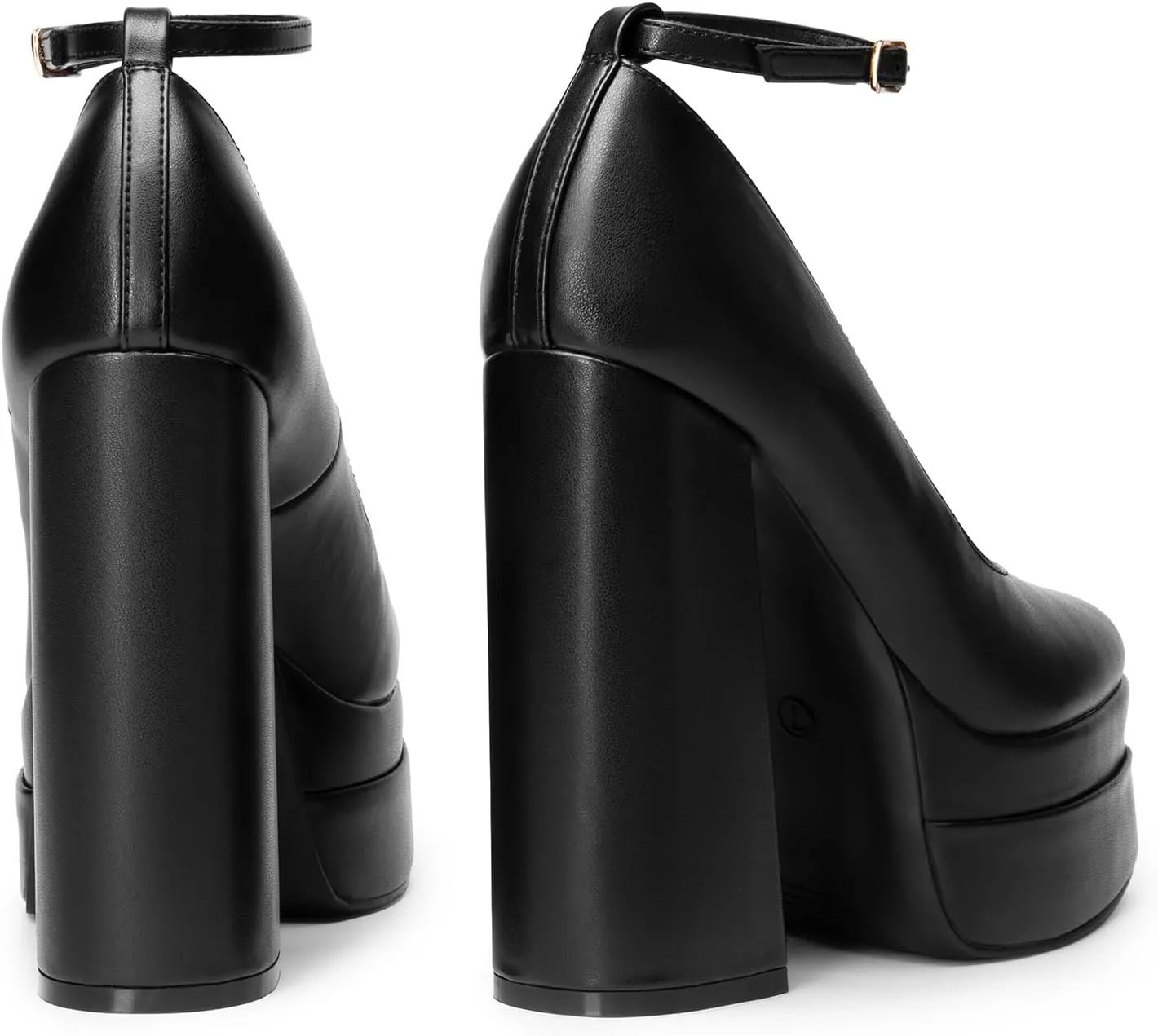 DREAM PAIRS Women's Platform High Heels Closed Toe Chunky Block Pumps Square Toe Ankle Strap Dress Fashion Party Y2K Shoes