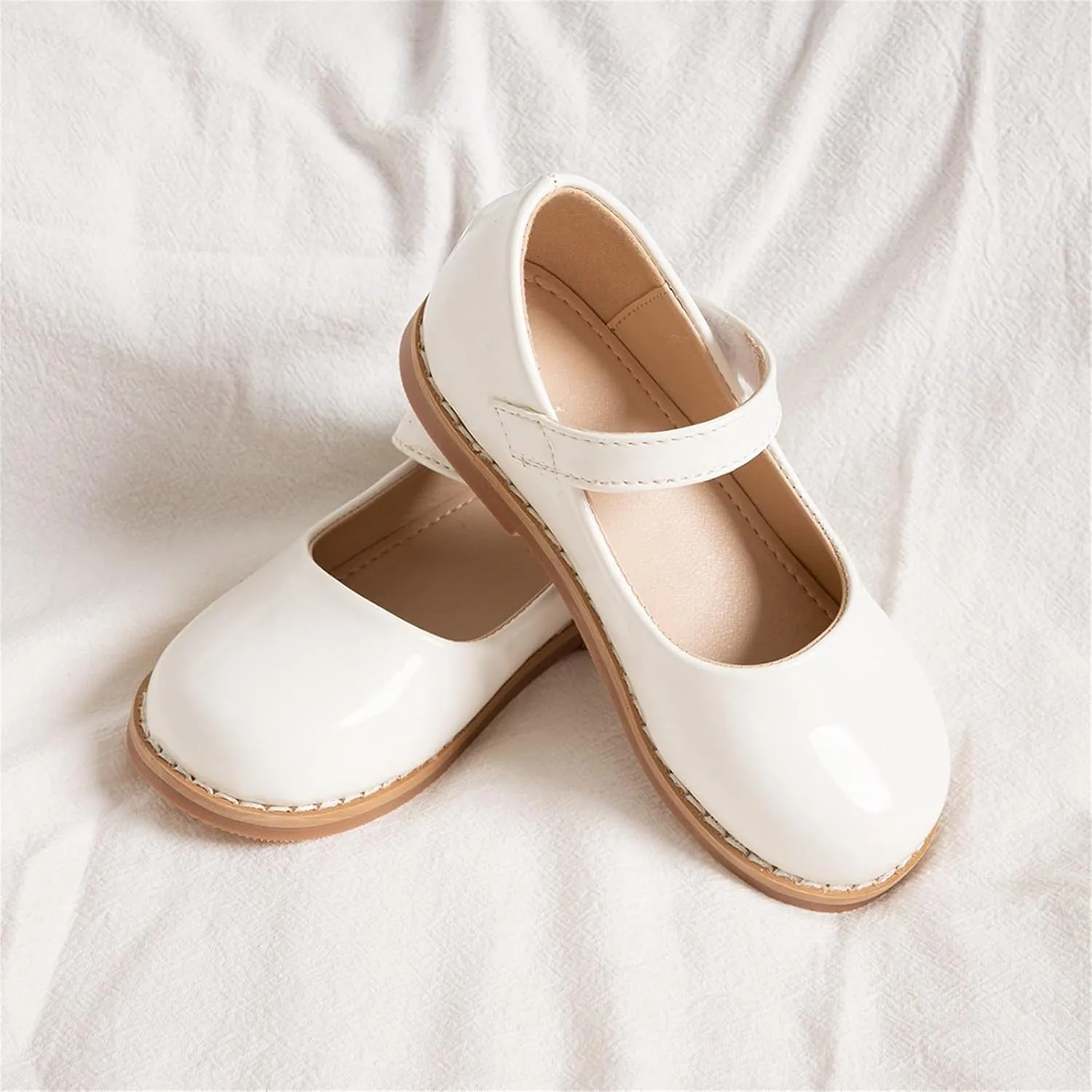 Dress Shoes for Girls Baby Kids Patent Leather Shoes Toddler Mary Jane Shoes Wedding Party Slip-On School Shoes