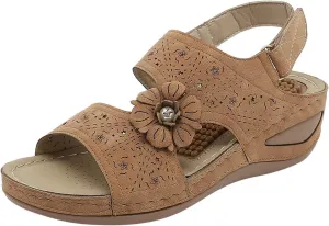 Ergonomic Design Wedge Toe Post Sandals Mitigate Foot Fatigue Comfortable and Functional Shoes Women's Sandals