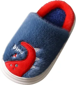 Fashion Autumn and Winter Boys and Girls Slippers Flat Bottom Thick Bottom Soft Comfortable Plush Girl Outdoor Slipper