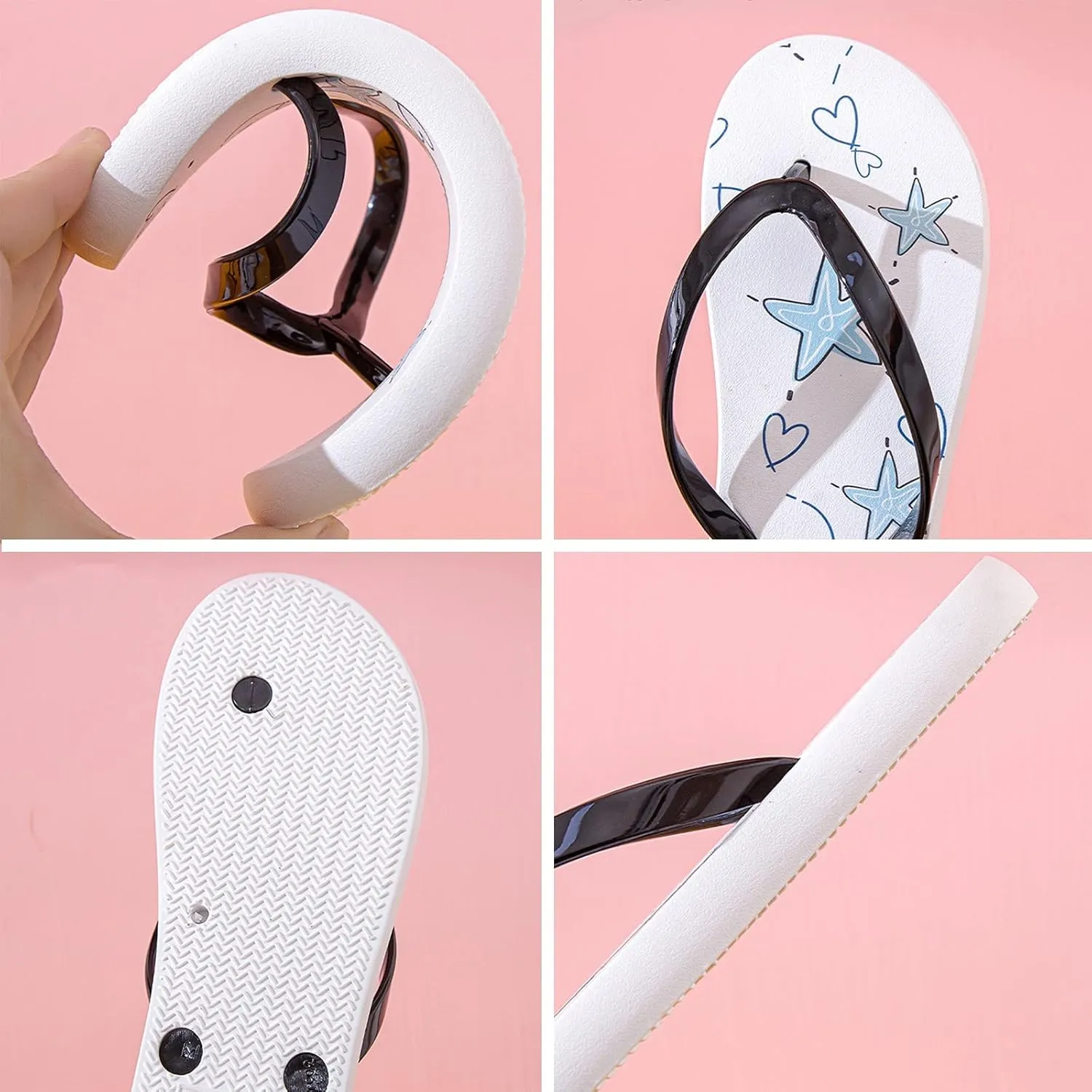 Flip Flops for Women with Arch Support Women's Non Slip Casual Arch Support Flip Flops Slip On Beach Slippers