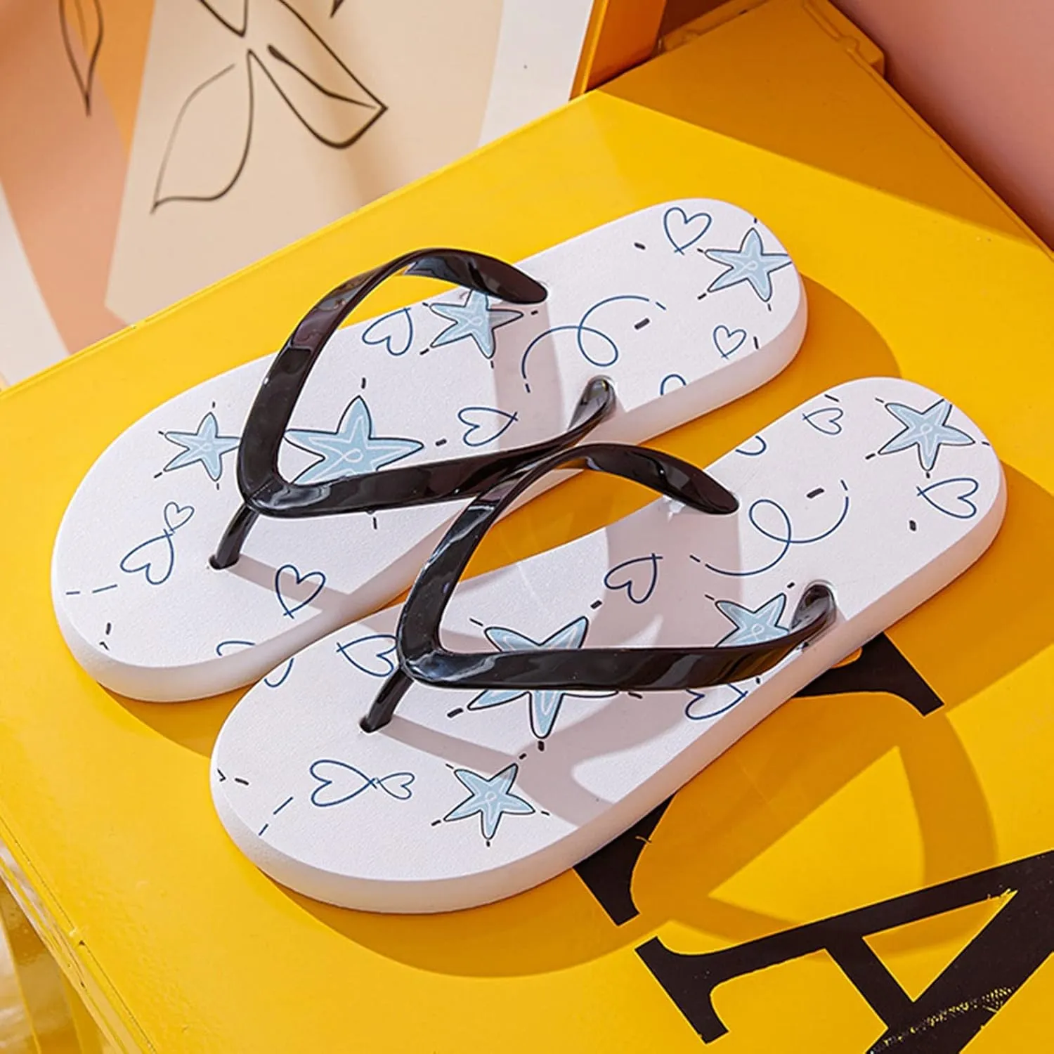 Flip Flops for Women with Arch Support Women's Non Slip Casual Arch Support Flip Flops Slip On Beach Slippers