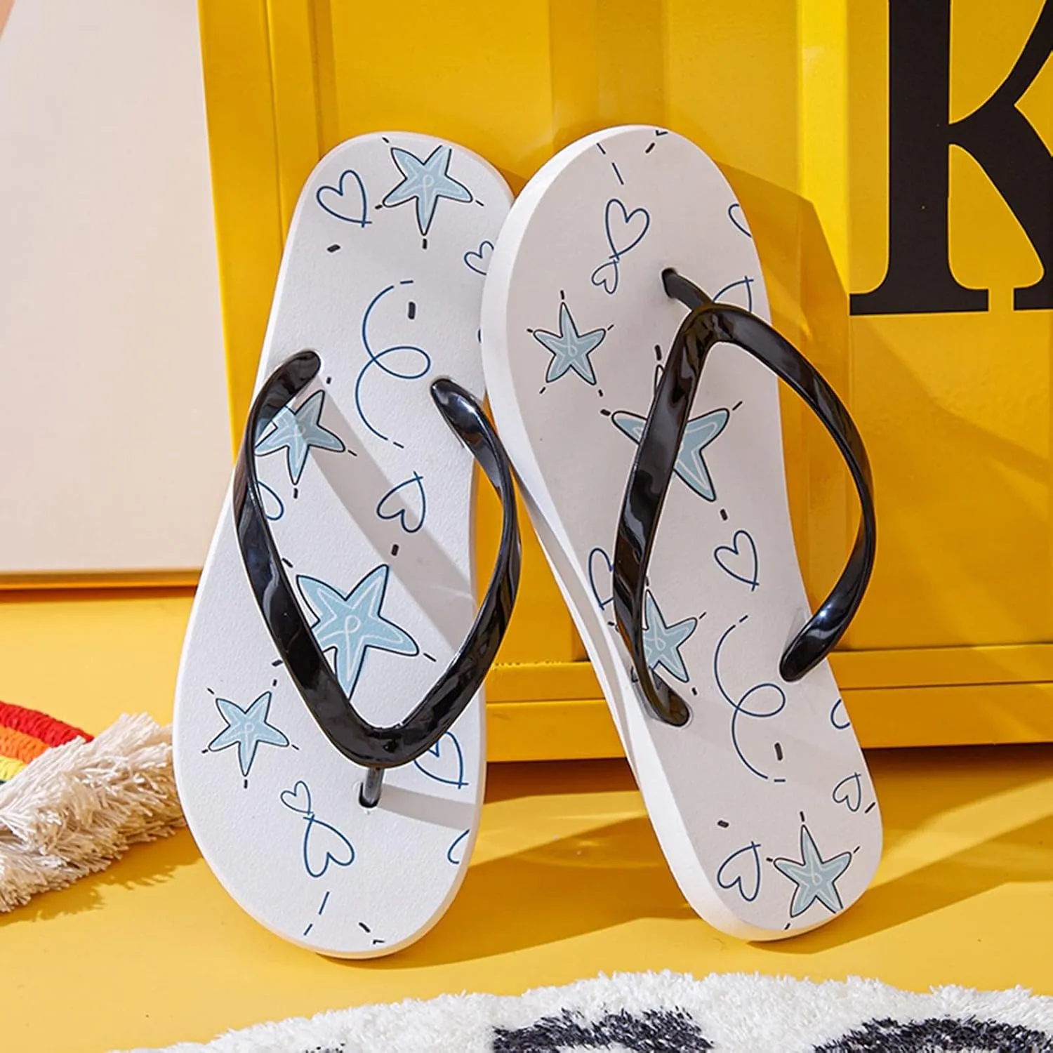 Flip Flops for Women with Arch Support Women's Non Slip Casual Arch Support Flip Flops Slip On Beach Slippers