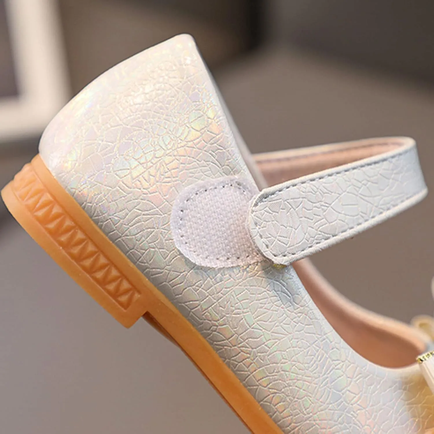 Flower Girl Ballet Flats Bow Ballerina Mary Jane Dress Shoes for Party School Wedding(Toddler/Little Kid) Girls Shoes