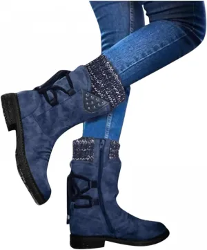 Gibobby Boots for Women Winter Hiking Boots Keep Warm Anti-Slip Soft Warm Fur Lined Winter Ankle Boots