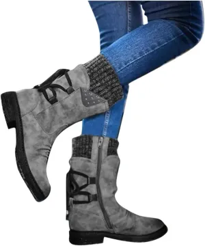 Gibobby Boots for Women Winter Hiking Boots Keep Warm Anti-Slip Soft Warm Fur Lined Winter Ankle Boots