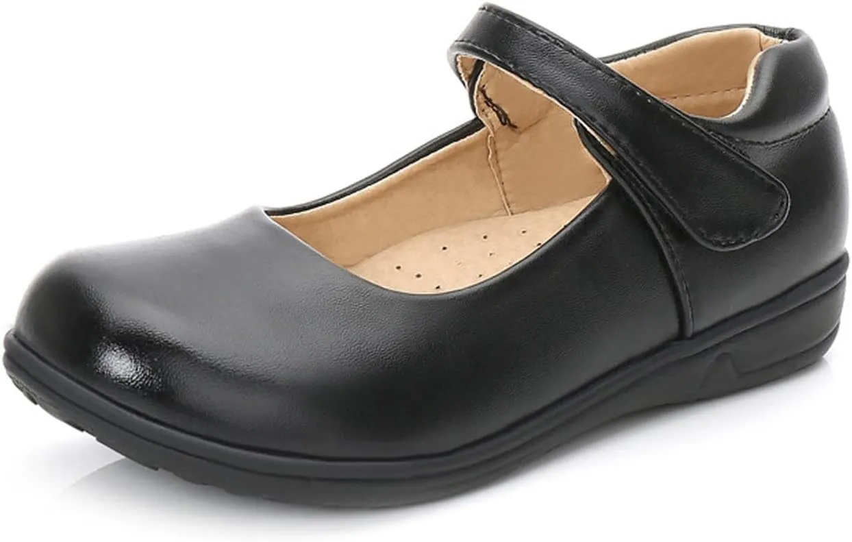 Girls Ballet Dress Shoes Kids Toddler Mary Jane Flats Pu Leather Solid Wedding Party School Communio𝐧 Oxfor𝐝 Shoes