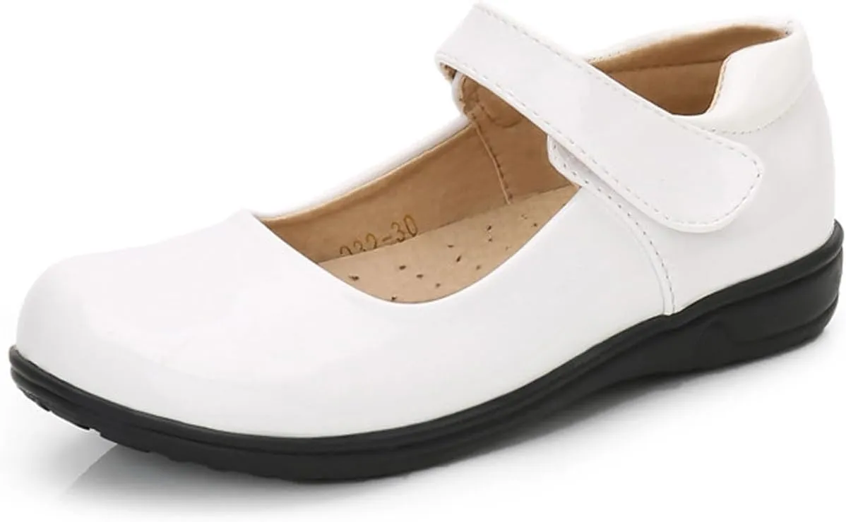 Girls Ballet Dress Shoes Kids Toddler Mary Jane Flats Pu Leather Solid Wedding Party School Communio𝐧 Oxfor𝐝 Shoes