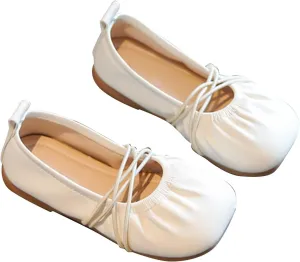 Girls Ballet Flats Dress Shoes Mary Jane Ballerina Sandals Princess Flat for Kids Birthday Wedding School Walking