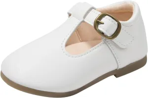Girls Mary Jane Dress Shoes School Uniform T-Strap Ballet Flat Toddler Little Kid Performance Shoes Toddler Shoes Girl