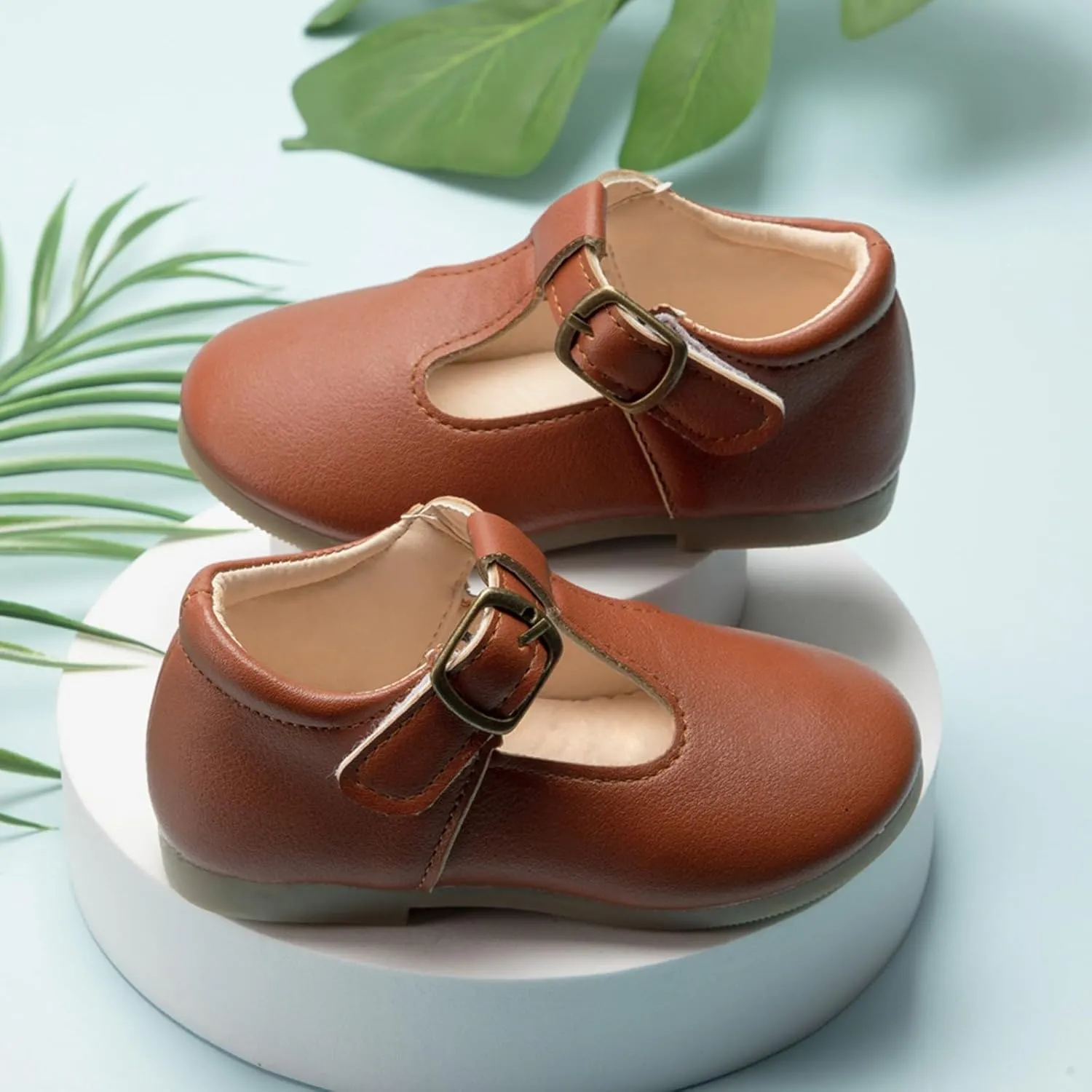 Girls Mary Jane Dress Shoes School Uniform T-Strap Ballet Flat Toddler Little Kid Performance Shoes Toddler Shoes Girl