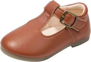 Girls Mary Jane Dress Shoes School Uniform T-Strap Ballet Flats Toddler Little Kid Performance Shoes Kids Shoes Girls