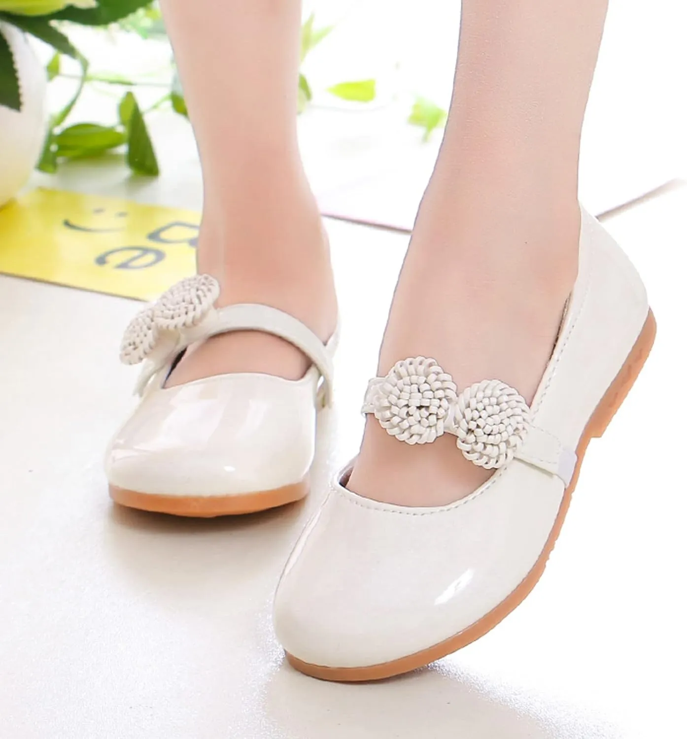 Girl's Mary Jane School Uniform Shoes Toddler Little Kid Dress Shoes Girl Ballet Flats Flower Girl Shoes Church Shoes