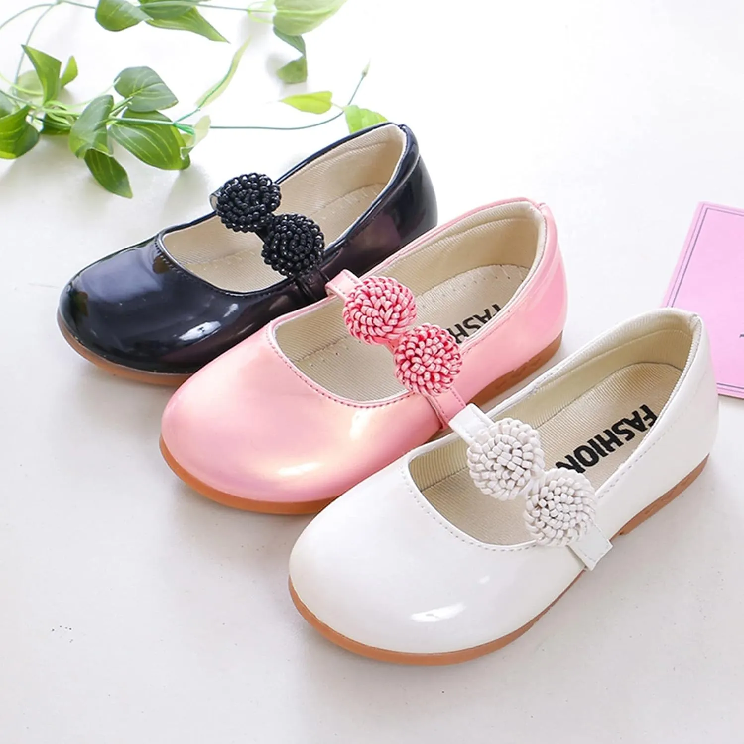 Girl's Mary Jane School Uniform Shoes Toddler Little Kid Dress Shoes Girl Ballet Flats Flower Girl Shoes Church Shoes