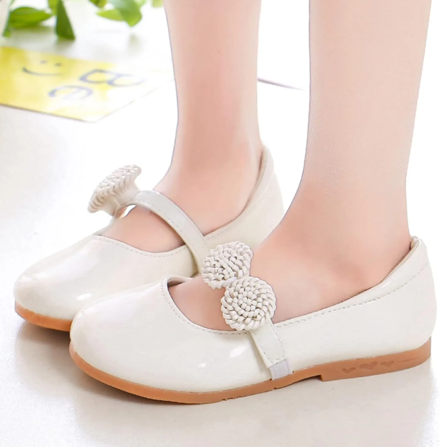 Girl's Mary Jane School Uniform Shoes Toddler Little Kid Dress Shoes Girl Ballet Flats Flower Girl Shoes Church Shoes