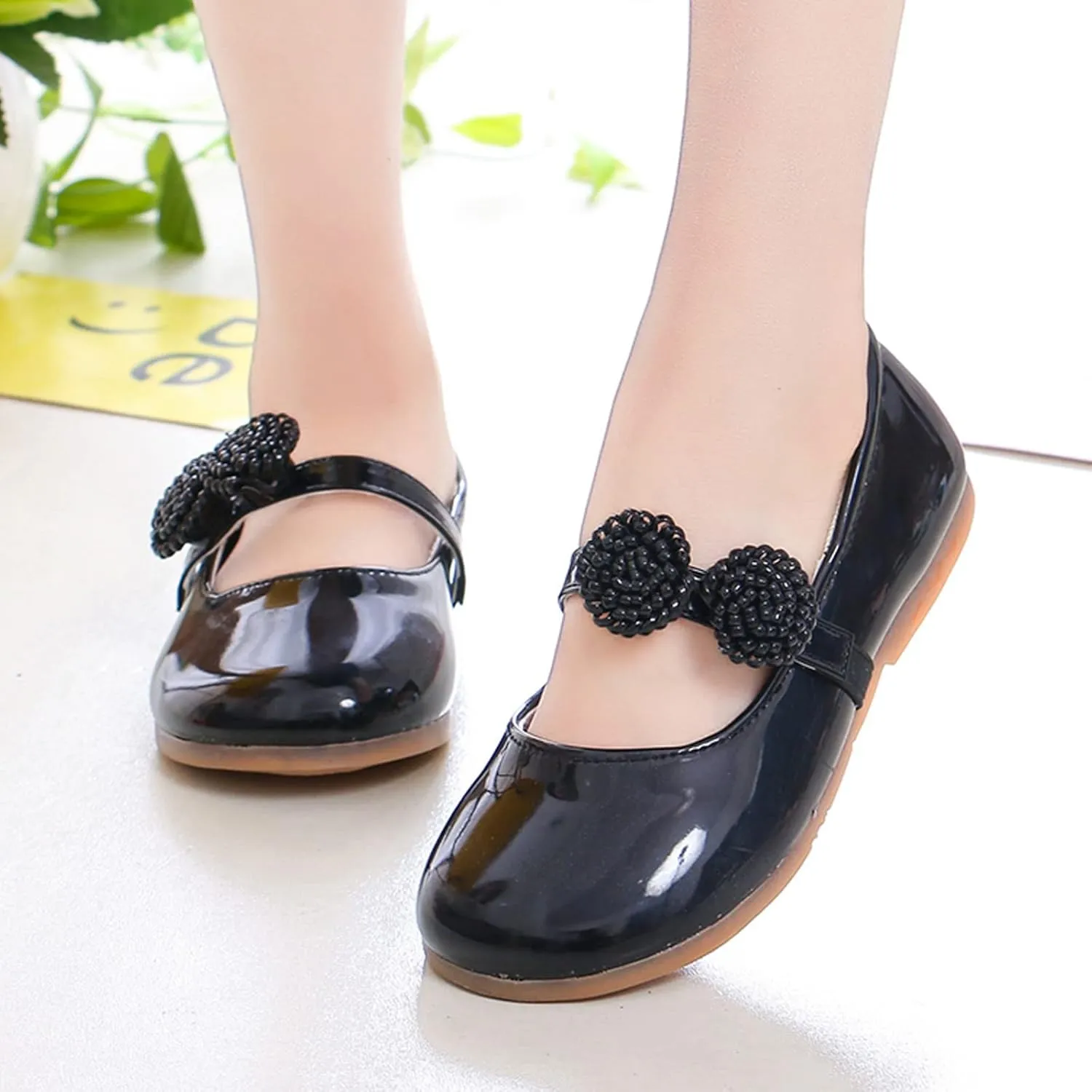 Girl's Mary Jane School Uniform Shoes Toddler Little Kid Dress Shoes Girl Ballet Flats Flower Girl Shoes Church Shoes