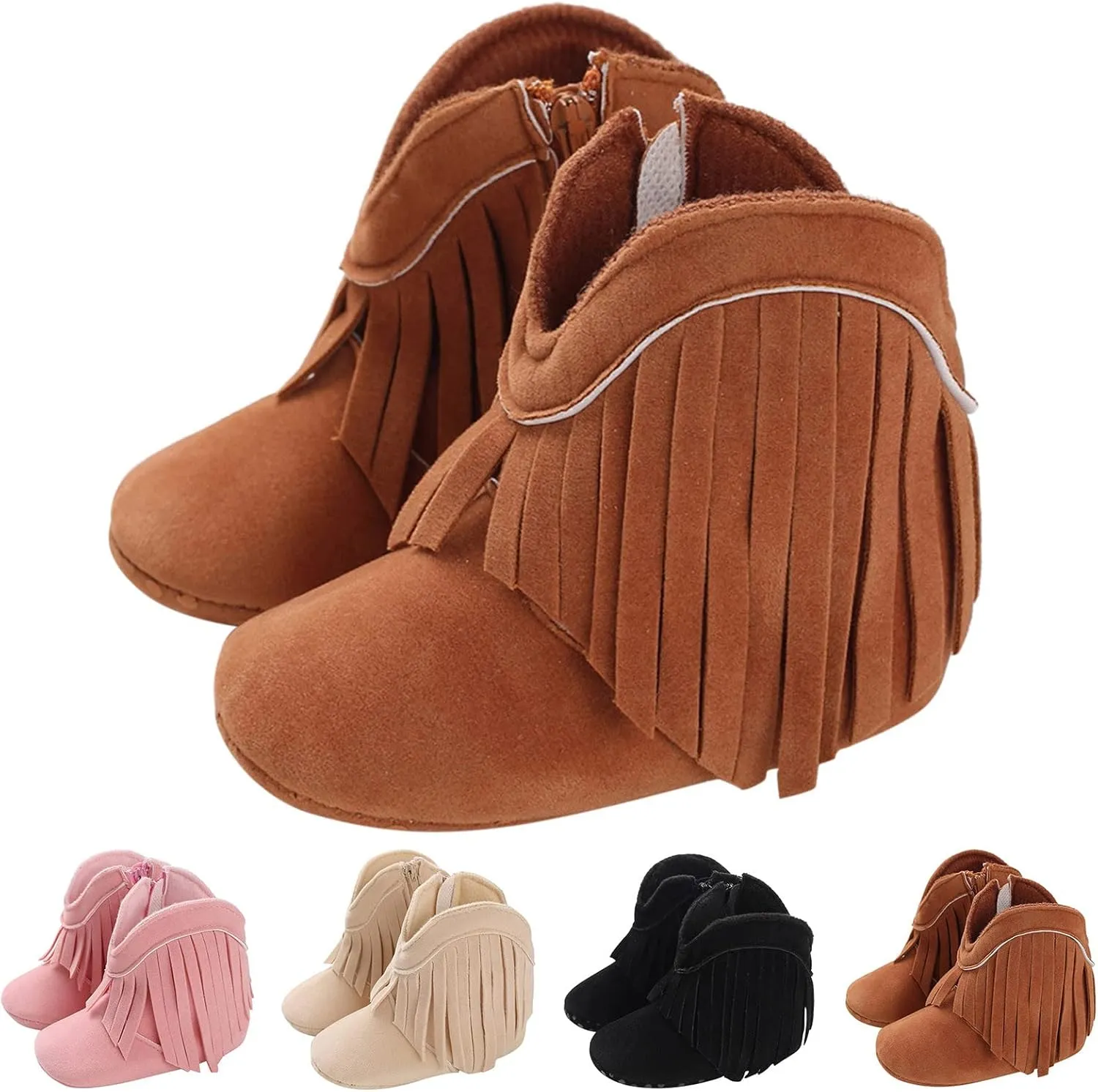 Girls Toddler Bow knot Ankle Boots Low Heel Side Zipper Cute Dress Booties Little Kid Ankle Flat Bottom Boots