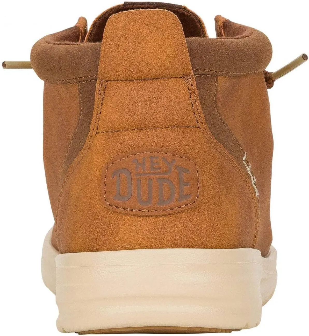 Hey Dude 42051 Wally Mid Gripr Classic Cognac Men's Leather Boots Brown