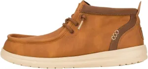 Hey Dude 42051 Wally Mid Gripr Classic Cognac Men's Leather Boots Brown