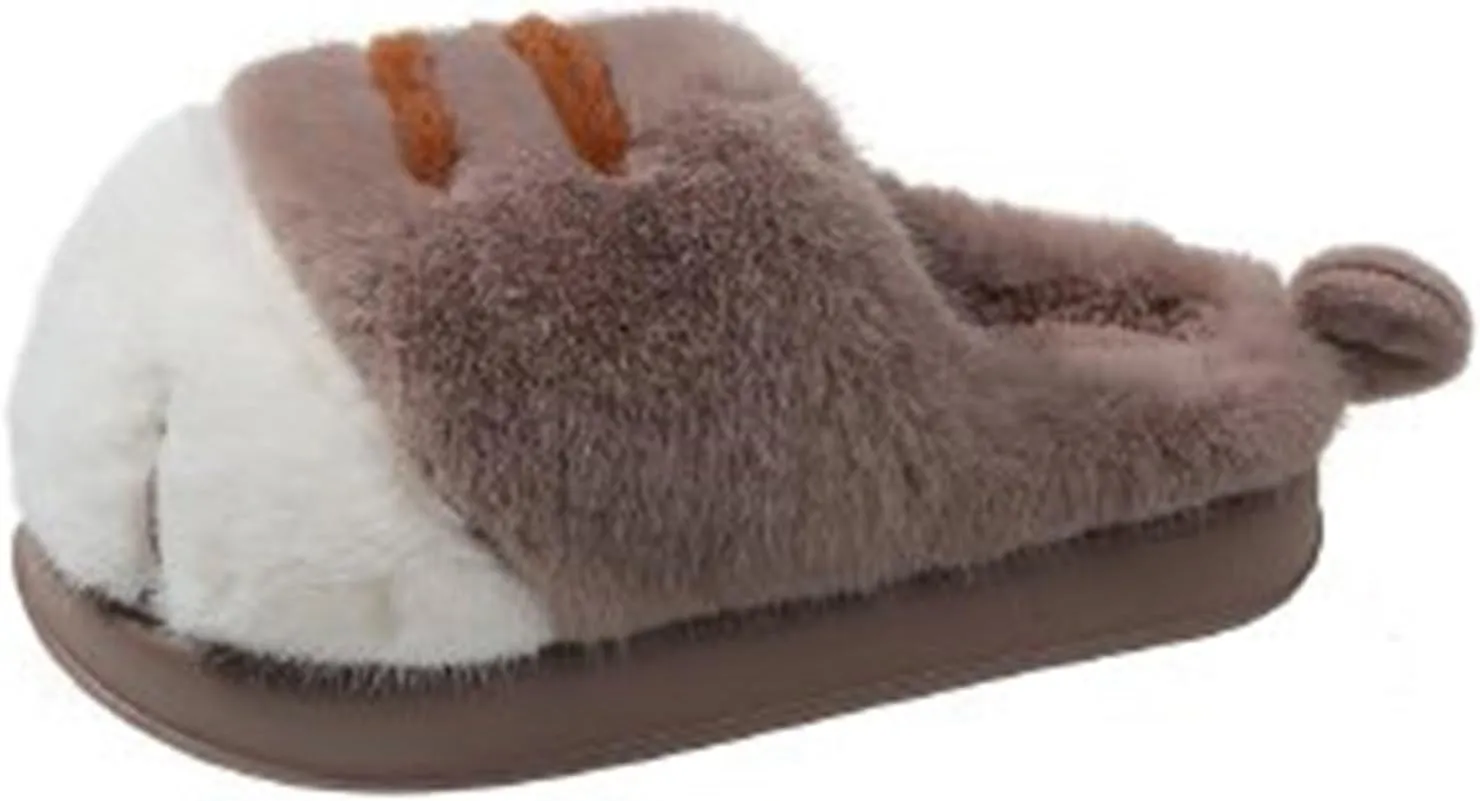 Indoor Outdoor Slippers Women Cute Funny 3D Cat Paw Cartoon Slipper Warm Fluffy Furry Winter Bedroom House Shoes